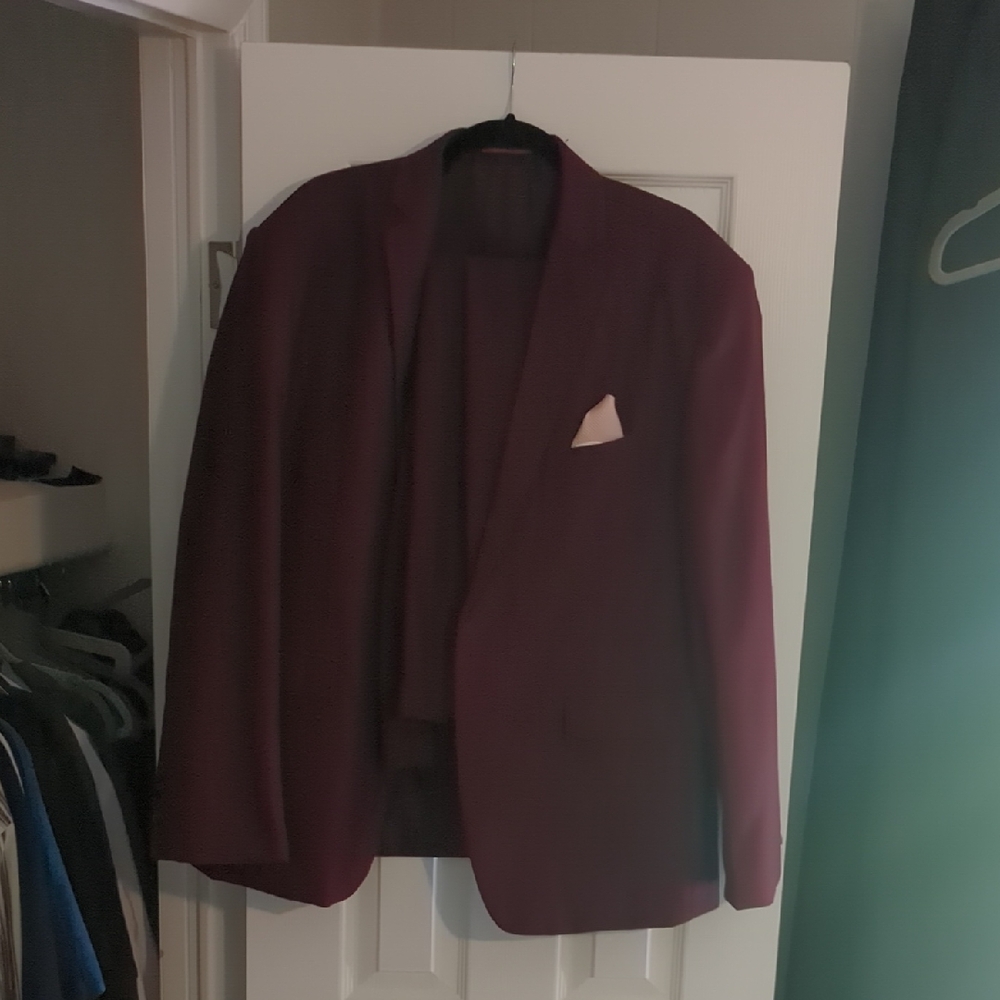 Men's Burgundy Blazer